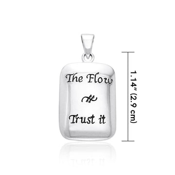 Empowering Words The Flow Trust It Silver Pendant TPD785 - Jewelry